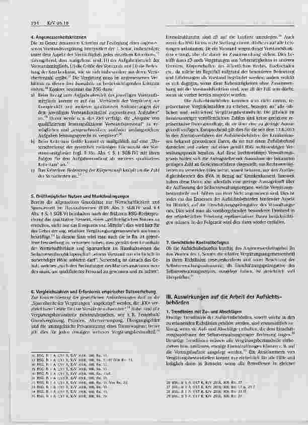 Vorschauseite 3: Auswirkungen der BSG- Rechtsprechung zur relativen Vergütungsangemessenheit bei GKV-Vorständen auf die Praxis
