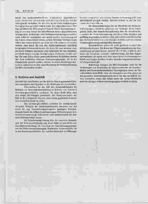 Vorschauseite 5: Auswirkungen der BSG- Rechtsprechung zur relativen Vergütungsangemessenheit bei GKV-Vorständen auf die Praxis