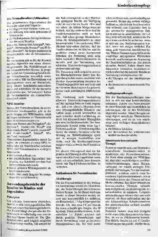 Vorschauseite 2: Insulinbehandlung im Kindesund Jugendalter