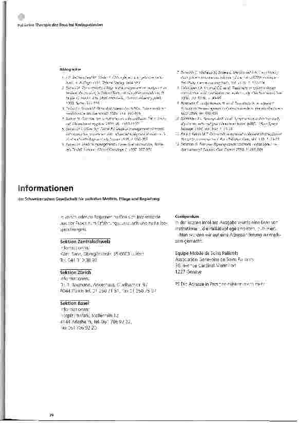 Vorschauseite 6: Palliative Therapie des Ileus bei Krebspatienten