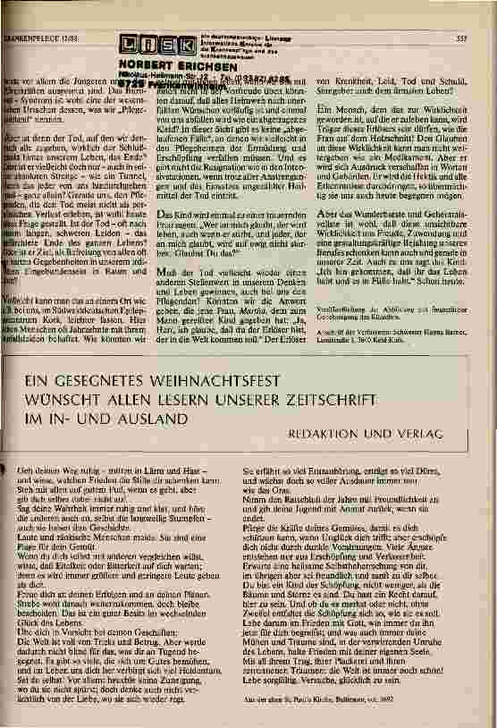 Vorschauseite 2: Habdank nannte es: Licht in der Finsternis
