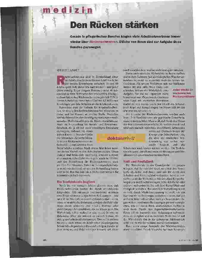 Vorschauseite 1: Den Rücken stärken