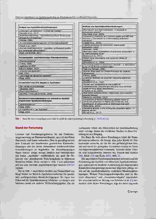 Vorschauseite 3: Positionierungsfaktoren im Apothekenmarketing aus Kundenperspektive am Beispiel Österreichs