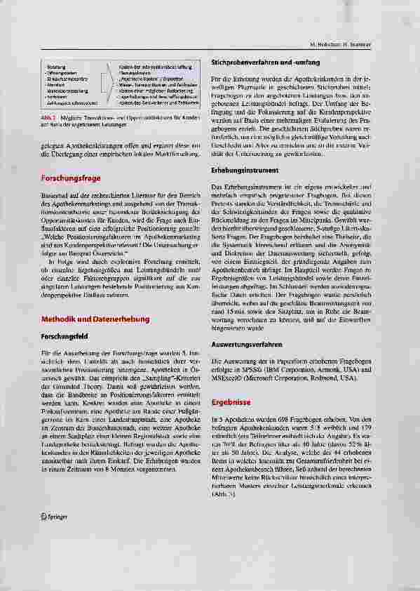 Vorschauseite 4: Positionierungsfaktoren im Apothekenmarketing aus Kundenperspektive am Beispiel Österreichs
