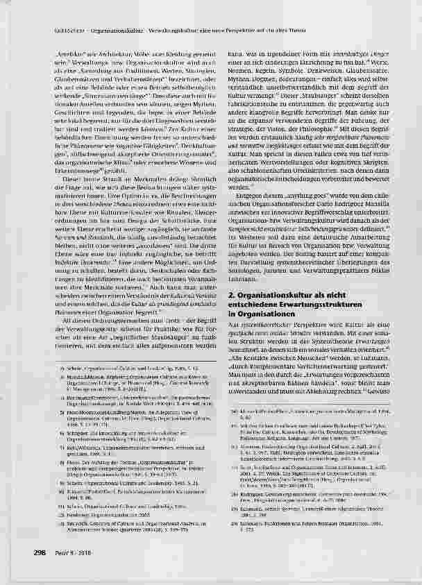 Vorschauseite 2: Organisationskultur Verwaltungskultur: eine neue Perspektive auf ein altes Thema