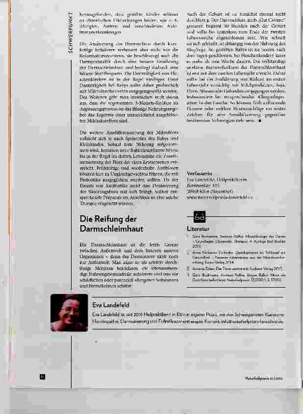 Vorschauseite 3: Die Entwicklung des kindlichen Darms