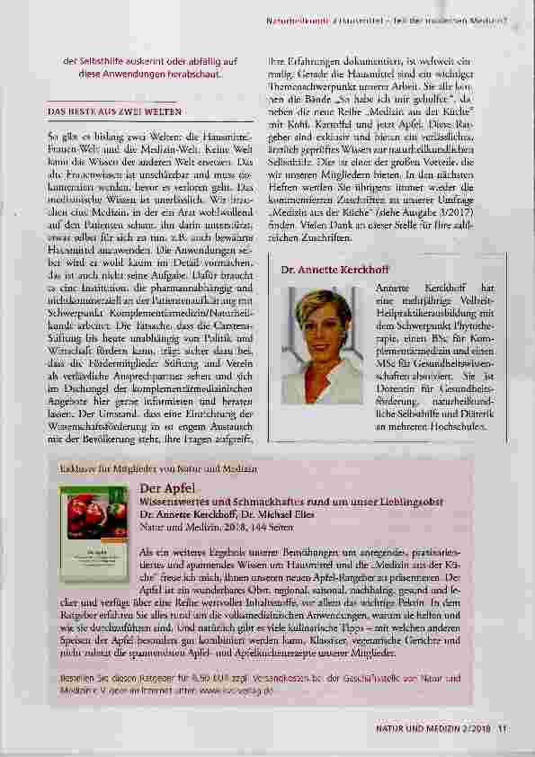 Vorschauseite 3: Hausmittel Teil der modernen Medizin?