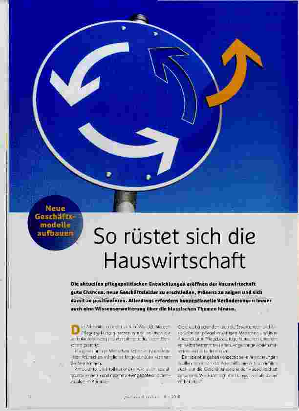 Vorschauseite 1: So rüstet sich die Hauswirtschaft
