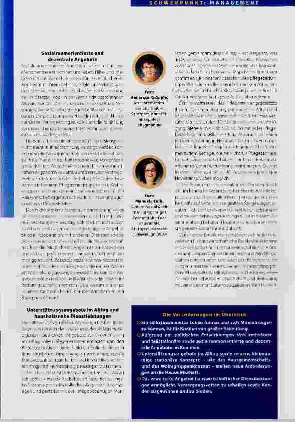 Vorschauseite 2: So rüstet sich die Hauswirtschaft