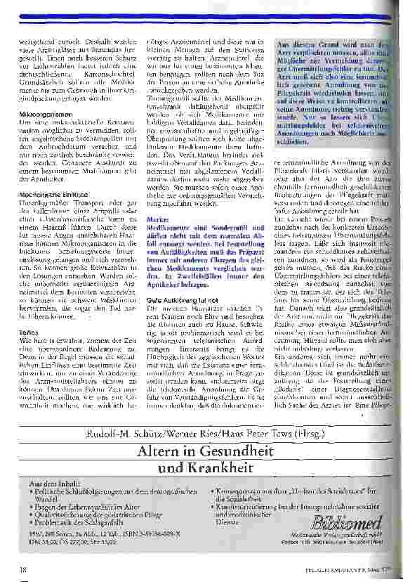 Vorschauseite 2: Von Pillen und anderen Medikamenten Zum richtigen Umgang mit Medikamenten
