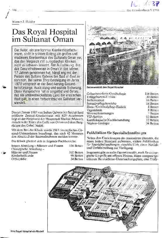Vorschauseite 1: Das Royal Hospital im Sultanat Oman