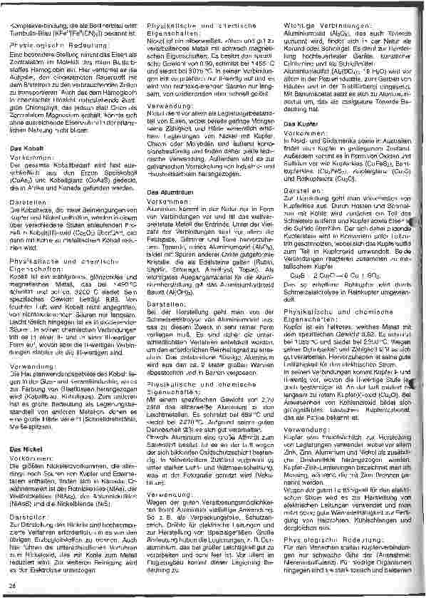 Vorschauseite 3: Grundlagen der Chemie 5. Folge: Anorganische Chemie (III)