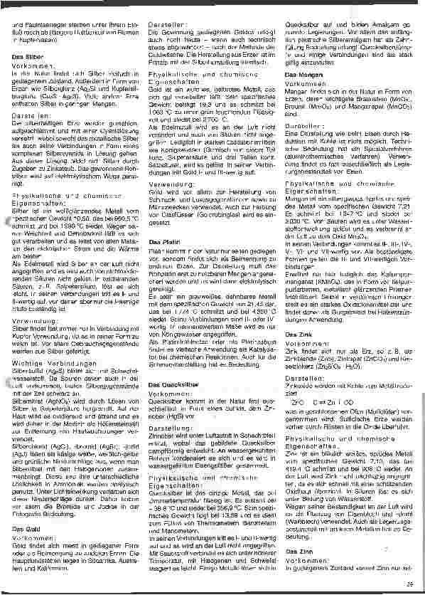 Vorschauseite 4: Grundlagen der Chemie 5. Folge: Anorganische Chemie (III)