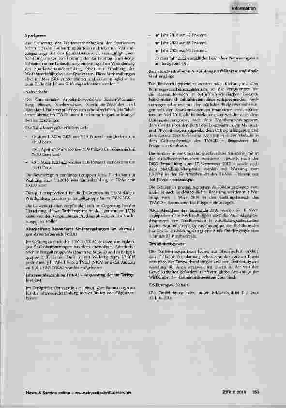 Vorschauseite 3: Ergebnisse der Tarifrunde 2018 zum TVöD