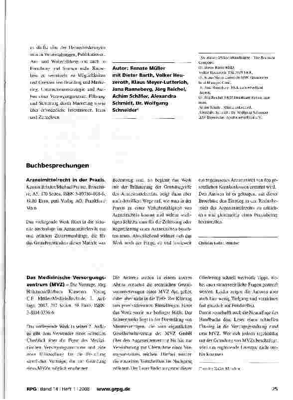 Vorschauseite 4: Marken und Markenkommunikation in den neuen Versorgungsformen: Eine Notwendigkeit oder Geldverschwendung?