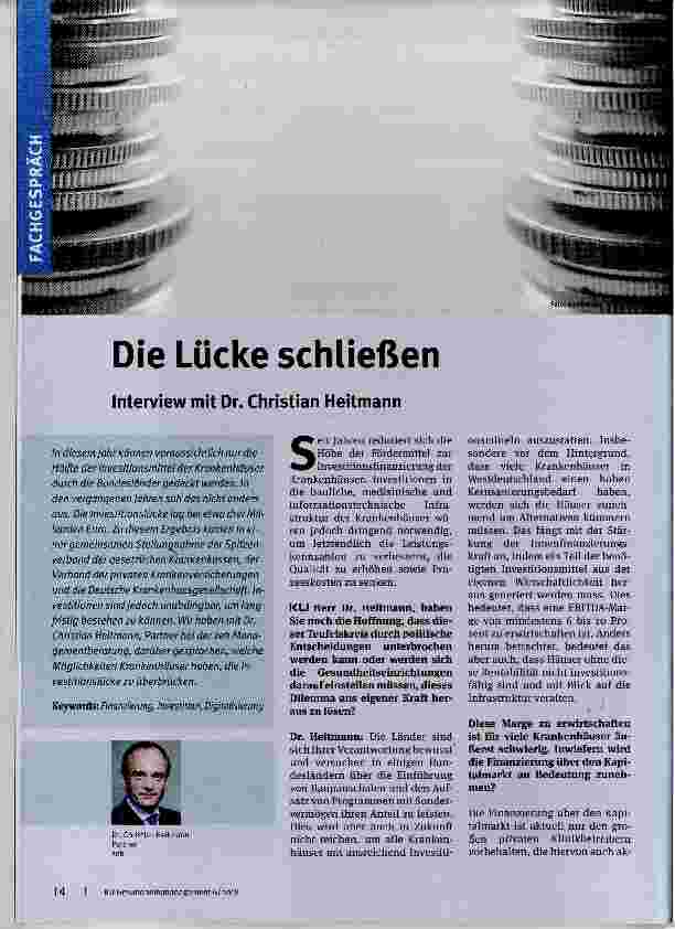 Vorschauseite 1: Die Lücke schließen