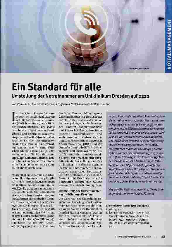 Vorschauseite 1: Ein Standard für alle