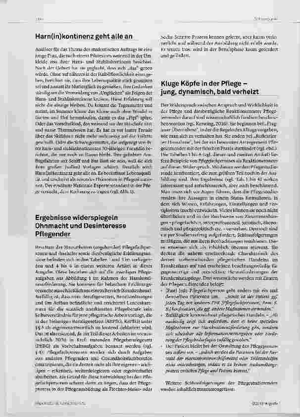 Vorschauseite 2: Krankenhauspflege: Eine Pflege ohne Plan?
