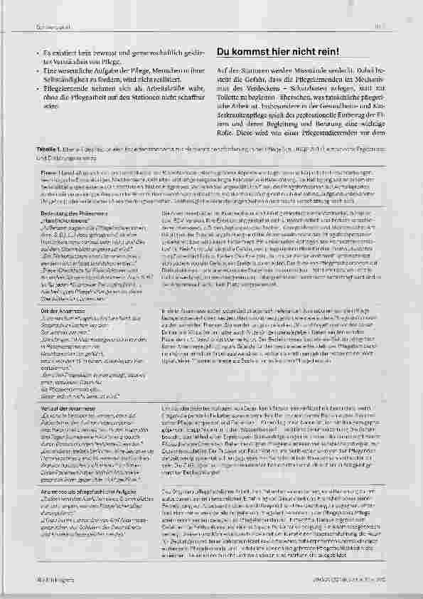 Vorschauseite 3: Krankenhauspflege: Eine Pflege ohne Plan?