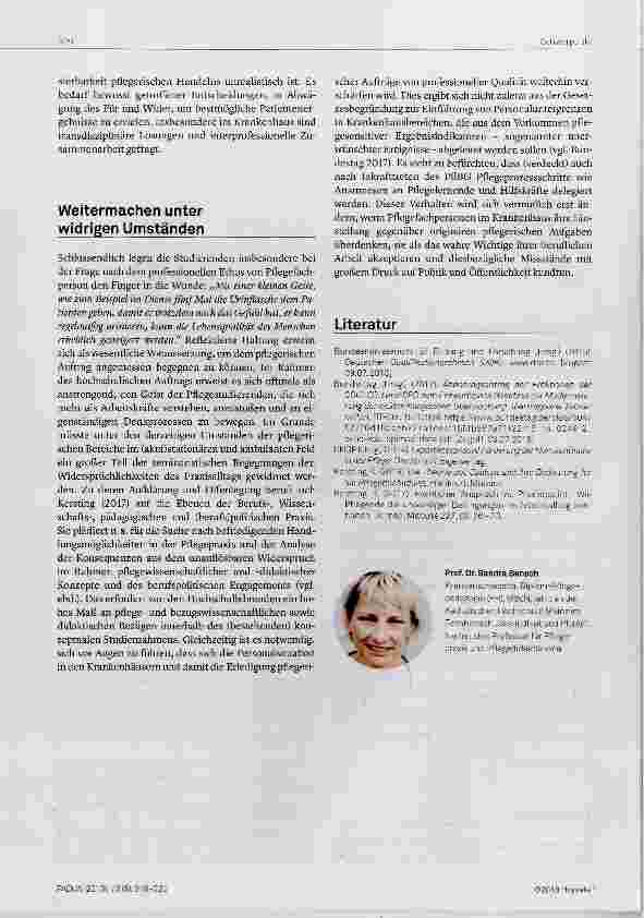 Vorschauseite 6: Krankenhauspflege: Eine Pflege ohne Plan?