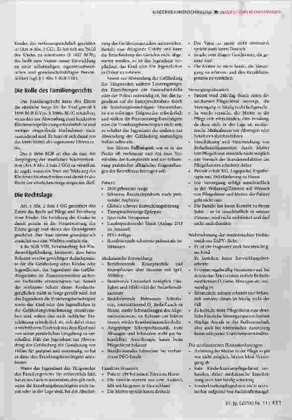 Vorschauseite 2: Kindeswohlgefährdung durch Eltern im Rahmen der Gesundheitssorge?