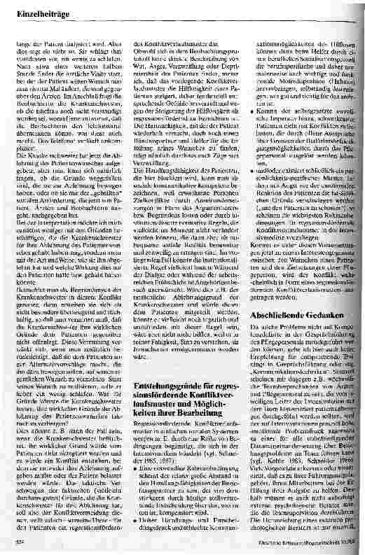 Vorschauseite 4: Darf man mit Intensivpatienten streiten? Psychosoziale Aspekte der Pflegepersonal-Patient Beziehung
