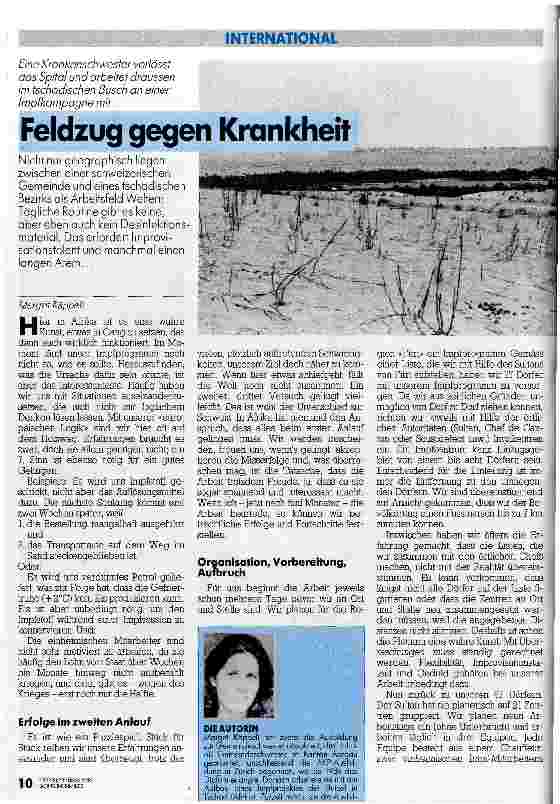 Vorschauseite 1: Feldzug gegen Krankheit