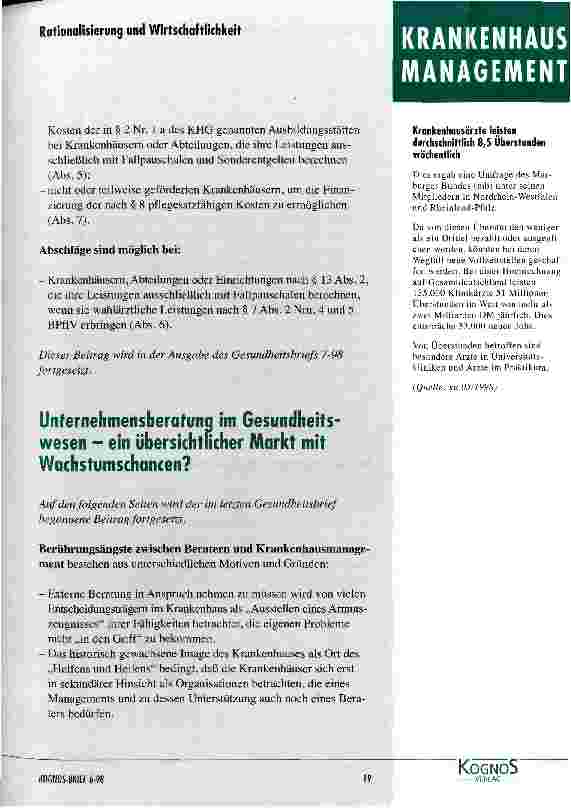 Vorschauseite 5: Kennzeichnende Merkmale des Entgeltsystems für Krankenhäuser in Deutschland