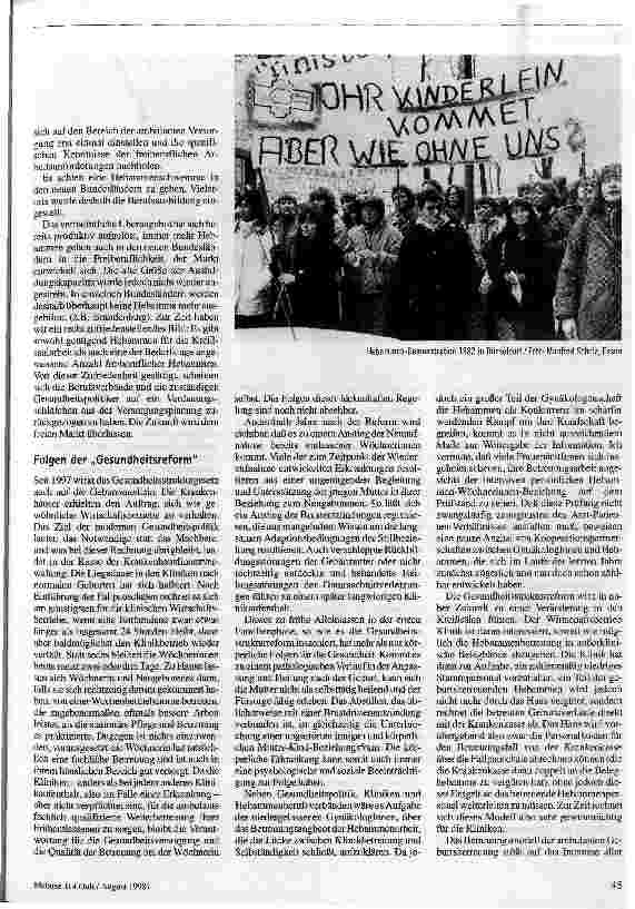 Vorschauseite 2: Das heimliche Sterben der Hebammenhilfe
