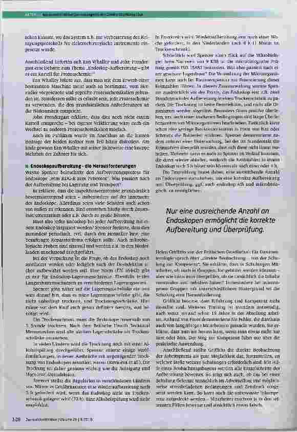 Vorschauseite 2: Wissenschaftlicher Jahreskongress des Central Sterilising Club Cardiff, 16. -17. April 2018