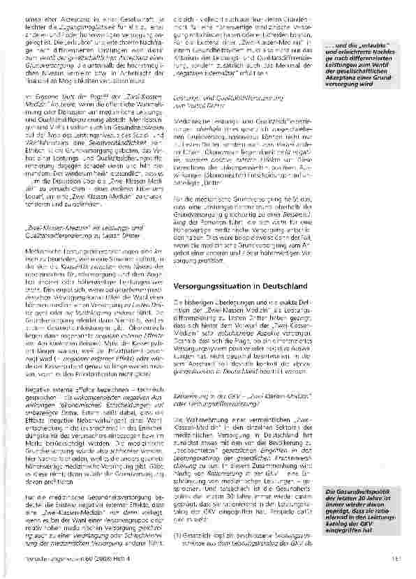 Vorschauseite 5: „Zwei-Klassen-Medizin - ein Beitrag zur Versachlichung der Diskussion