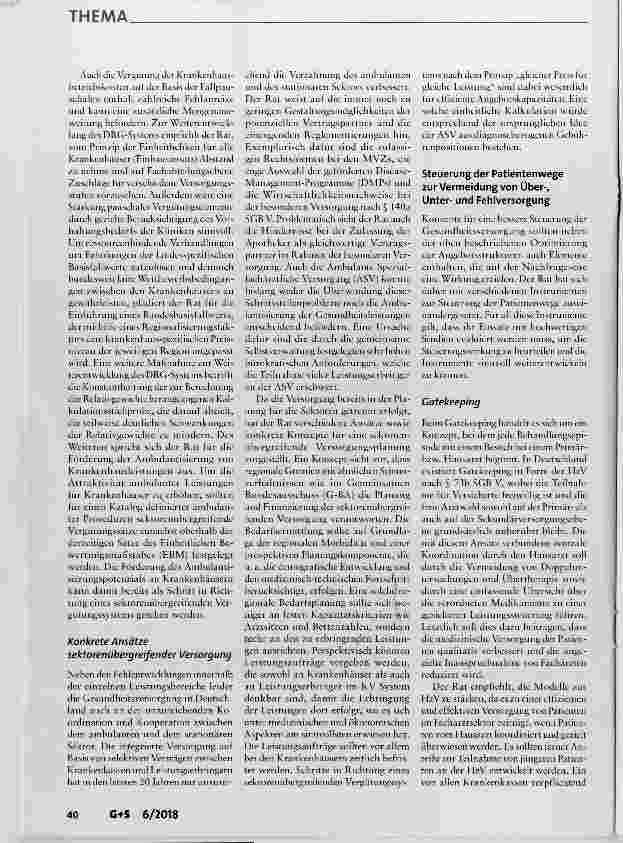 Vorschauseite 4: Bedarfsgerechte Steuerung der Gesundheitsversorgung