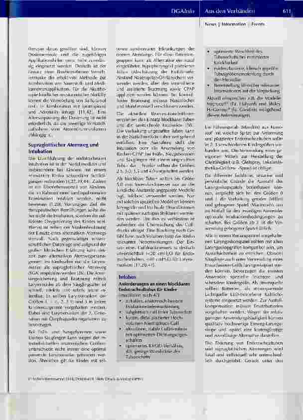 Vorschauseite 4: Die medizinische Ausrüstung zur Versorgung von Kindernotfällen im Rettungsdienst