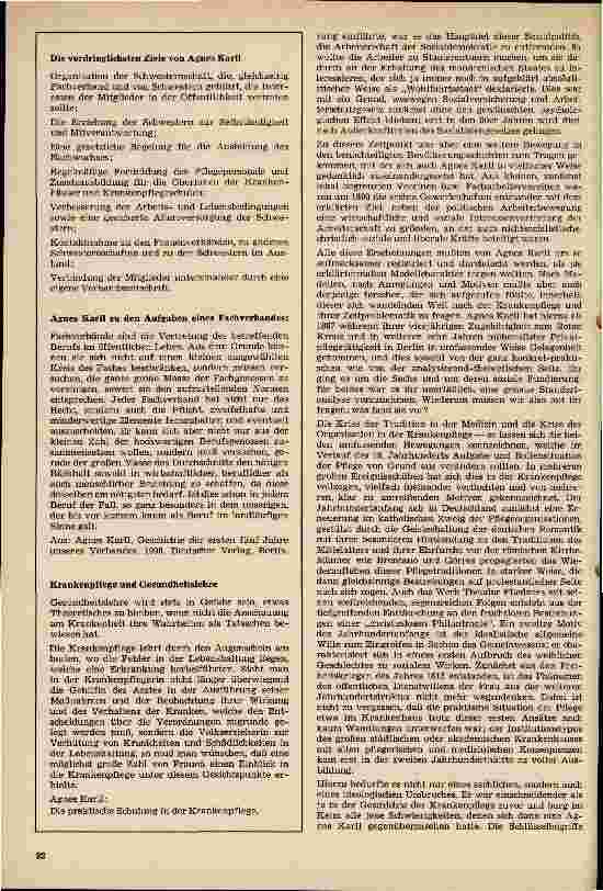 Vorschauseite 2: Agnes Karll in ihrer Zeit