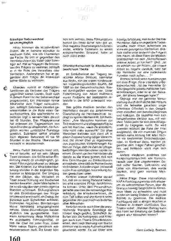 Vorschauseite 4: Von den täglichen Sorgen eines Heimleiters