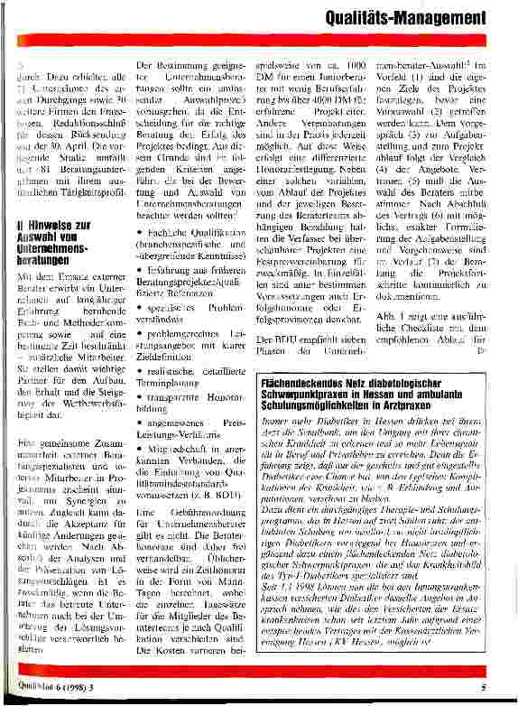 Vorschauseite 2: Unternehmungsberatungen für das Krankenhaus