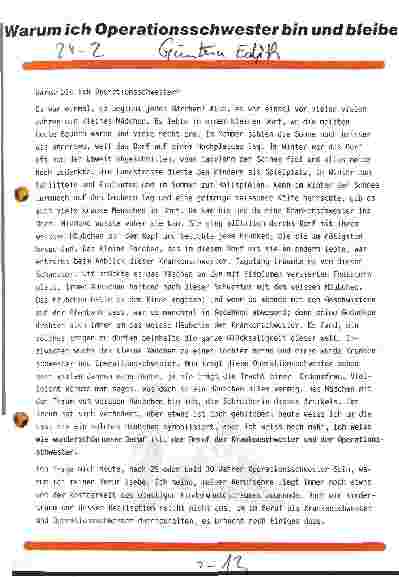 Vorschauseite 1: Warum ich Operationsschwester bin und bleibe