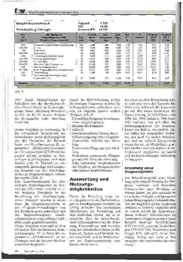 Vorschauseite 3: Darstellung der medizinischen Leistungsstruktur