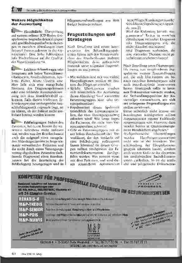 Vorschauseite 5: Darstellung der medizinischen Leistungsstruktur