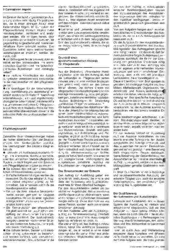 Vorschauseite 3: Zur Bedeutung der Strukturanalyse von Handlungsketten für eine Didaktik der Pflegeausbildung