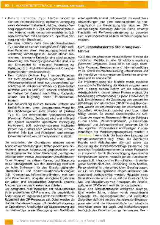 Vorschauseite 6: Perspektiven zur Weiterentwicklung des OP-Managements: Von der Prozessanalyse zur simulationsbasierten Planung und Steuerung
