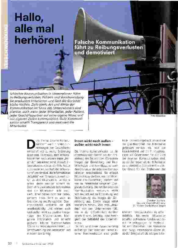 Vorschauseite 1: Hallo, alle mal herhören!
