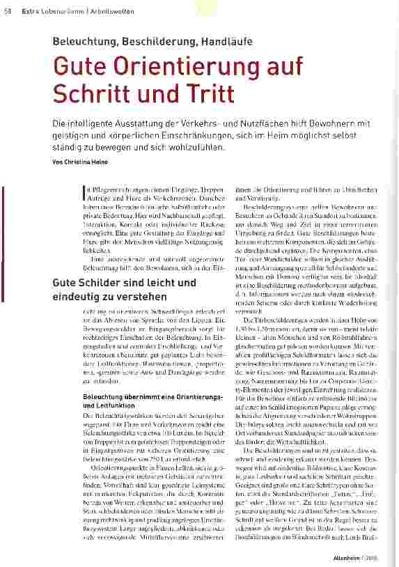 Vorschauseite 1: Gute Orientierung auf Schritt und Tritt