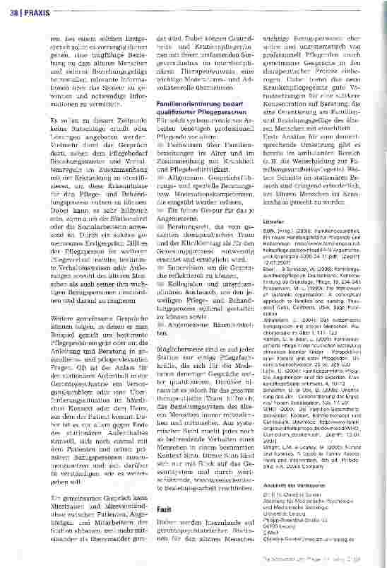 Vorschauseite 3: Wichtige Bezugspersonen müssen stärker einbezogen werden