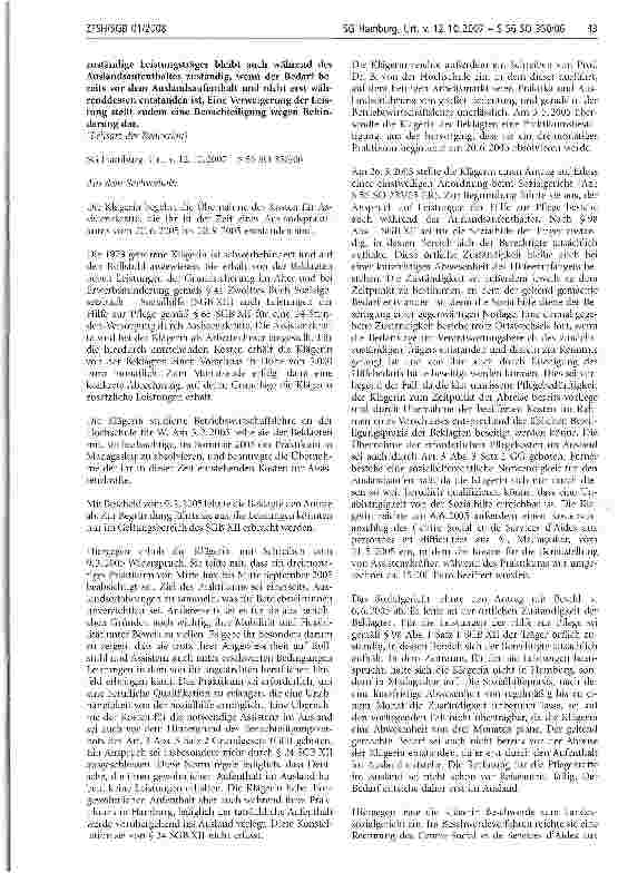 Vorschauseite 2: Aufenthalt; Auslandsaufenthalt-Benachteiligung; Behinderung; Geltungsbereich; Wohnsitz