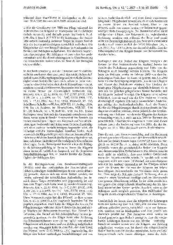 Vorschauseite 4: Aufenthalt; Auslandsaufenthalt-Benachteiligung; Behinderung; Geltungsbereich; Wohnsitz