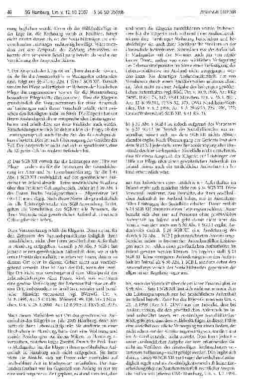 Vorschauseite 5: Aufenthalt; Auslandsaufenthalt-Benachteiligung; Behinderung; Geltungsbereich; Wohnsitz