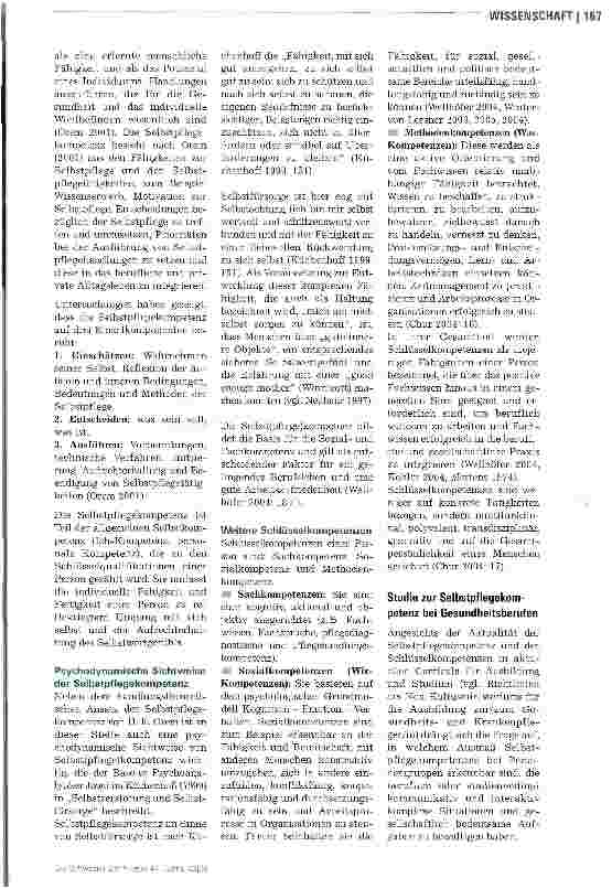 Vorschauseite 2: Pflegende und Physiotherapeuten Wer sorgt besser für sich?