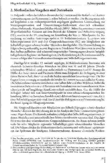 Vorschauseite 4: Bewältigungsherausforderungen des Lebens mit chronischem Schmerz -Anforderungen an die Patientenedukation