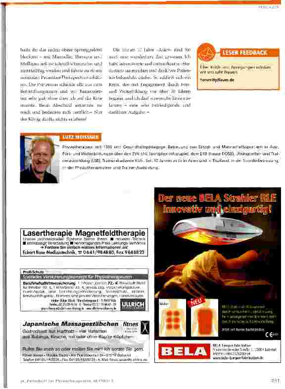 Vorschauseite 3: Ein Physiotherapeut in Thailand